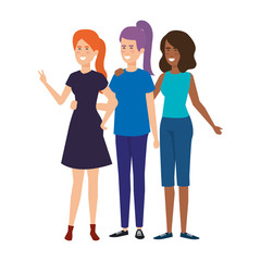 Obraz premium group of people characters