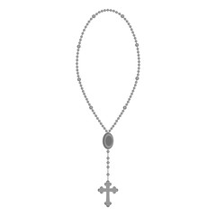 Isolated rosary beads icon. Vector illustration design