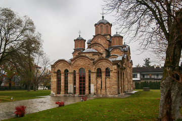 Kosovo, Gracanica Monastery. A Serbian Orthodox monastery