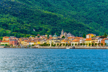 Lakeside view of Cannobio, Italy