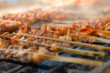 Roast pork ,Thai food style.