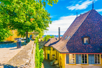 Fortification of Swiss town Neuchatel