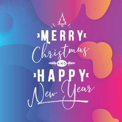 Merry Christmas typography.