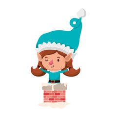 elf woman with fireplace avatar character