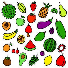 Fruit Doodle Pattern