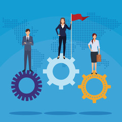 Business teamwork concept