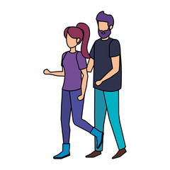 couple avatar characters icons