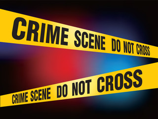 Fototapeta premium Crime Scene Do Not Cross vector
