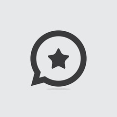 Star Speech Bubble Icon