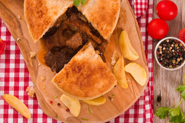 Steak pie.