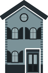 Obraz premium Monochrome Western style house