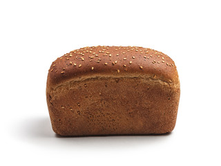 rye bread loaf isolated