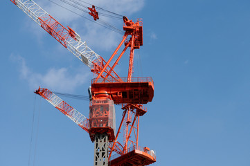 ビル建設のクレーン
