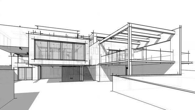 house building concept 3d 