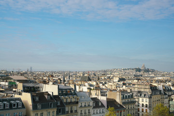Fototapeta na wymiar Paris,France-October 17,2018: Paris skyline in the afternoon