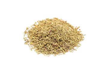 Pile of dried thyme