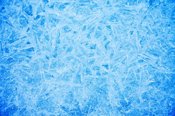 Fototapeta na wymiar Blue Ice Texture Background with Crystal Surface