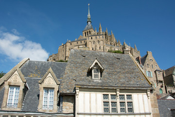Fototapeta na wymiar Mont Saint Michel, Normandia, Francia