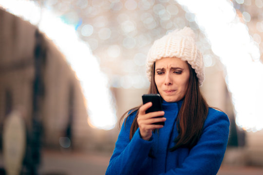 Girl Receiving Inappropriate Text Messages on Christmas Time