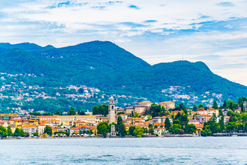 Cityscape of Verbania, Italy