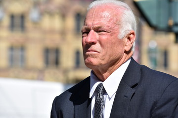 Serious Adult Senior Business Man