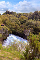Fototapeta na wymiar Huka Falls on the Waikato River in New Zealand