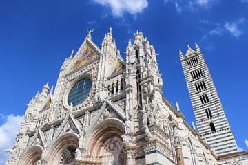 Fototapeta na wymiar Cathedral of Siena, Duomo di Santa Maria Assunta