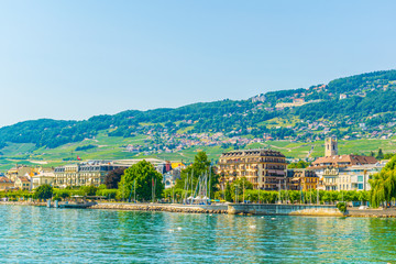 Lakeside of Swiss city Vevey