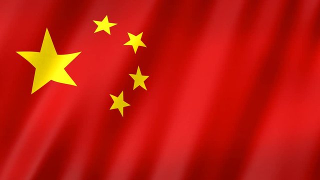 chinese flag 3d animation