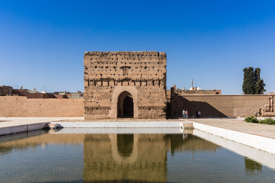 El Badi Palace in Marrakech in Morocco