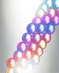 holiday background with colorful air balloons. Vector illustration