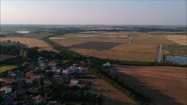 Vue drone cote atlantique