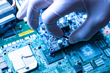 manufacture of the new modern micro electronic technology computer boards f