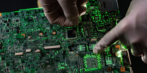 manufacture of the new modern micro electronic technology computer boards f