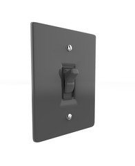 On and Off switch button. 3d illustration