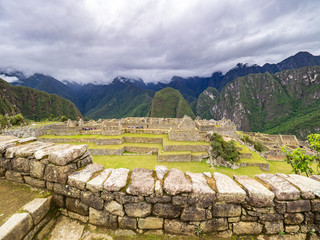 Constructions in the Machu Picchu citadel