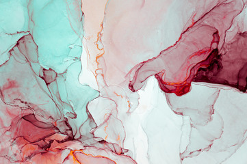 Ink, paint, abstract. Closeup of the painting. Colorful abstract painting background....