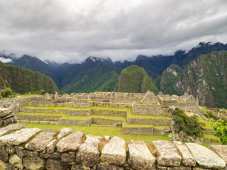 Constructions in the Machu Picchu citadel