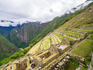 Constructions in the Machu Picchu citadel