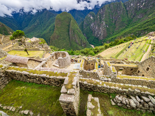 Constructions in the Machu Picchu citadel