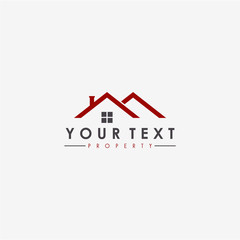 Real Estate, Apartment, Property Business Flat Logo Design Template