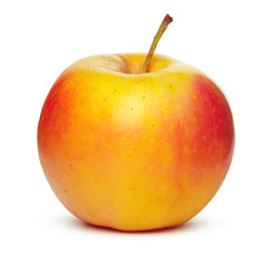 Fresh red apple isolated on white.