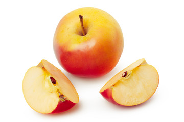 apples on a white background