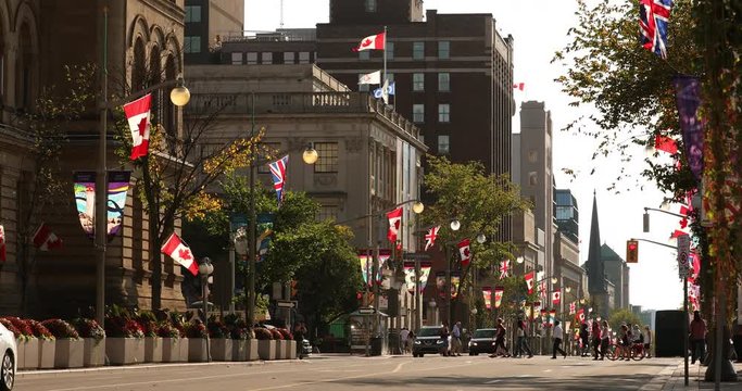 Downtown streets of Ottawa, Ontario, Canada
