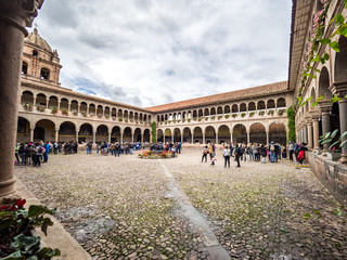 The center of the Qorikancha