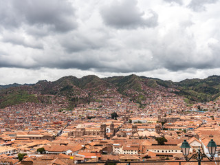 View of the Cusco city from the San Blas neighborhood