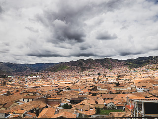 View of the Cusco city from the San Blas neighborhood