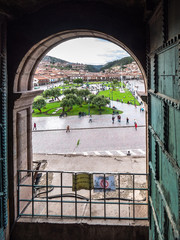 Plaza de Armas of Cusco from the