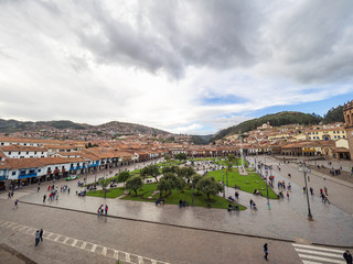 Plaza de Armas of Cusco from the