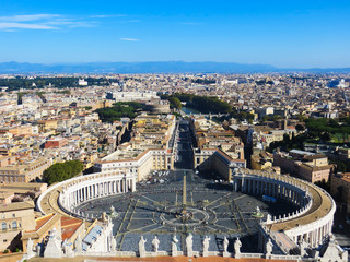 Fototapeta na wymiar Vatican panoramic view